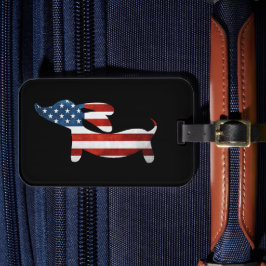 Dackel Dackel Gepäckstück Tag Gepäckanhänger