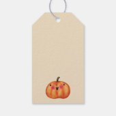 Dackel Dackel Herbst/Halloween Herbst Geschenkanhänger (Rückseite)