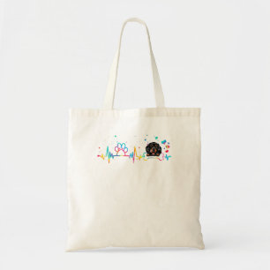 Dackel Dackel Herzschlag Liebhaber von Hunden Tragetasche