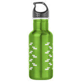 Dackel Dackel Hund Grünwasser Flasche Trinkflasche (Rückseite)