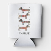 Dackel Dackel Hund Personalisiert Dosenkühler (Vorderseite)