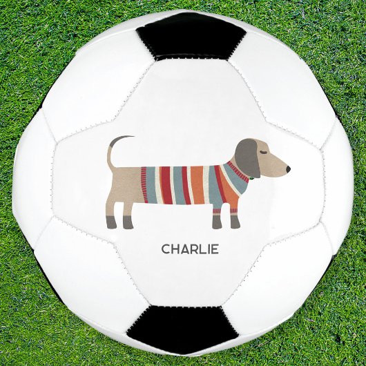 Dackel Dackel Hund Personalisiert Fußball