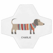 Dackel Dackel Hund Personalisiert Fußball (Flach)