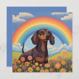 Dackel Dackel Hund Rainbow Bridge Individuelle Nam
