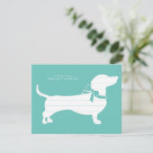 Dackel Dackel Hund Welpe Danke Karte (Stehend Vorderseite)