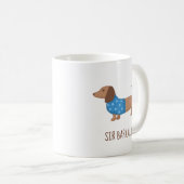 Dackel Dackel Hund Welpe Individuelle Name V2 Kaffeetasse (VorderseiteRechts)