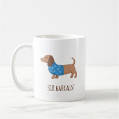 Dackel Dackel Hund Welpe Individuelle Name V2 Kaffeetasse (Links)