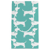 Dackel Dackel Hund Welpe kleine Geschenktasche Geschenktüte (Vorderseite)