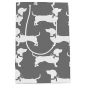 Dackel Dackel Hund Welpe Medium Geschenktasche Mittlere Geschenktüte (Vorderseite)