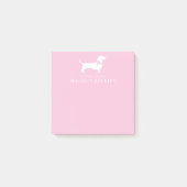 Dackel Dackel Hund Welpe Post-it-Hinweise Post-it Klebezettel (Vorderseite)