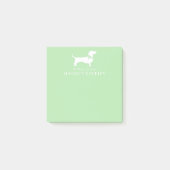 Dackel Dackel Hund Welpe Post-it-Hinweise Post-it Klebezettel (Vorderseite)