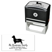 Dackel Dackel Hunde Rasse Rücksendeadresse Permastempel (Beispiel)