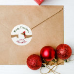 Dackel Dackel Hunde Weihnachtsgeschenke Tags Runder Aufkleber<br><div class="desc">Dackel Hund und Dackel Urlaub Spaß.</div>