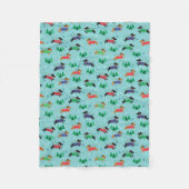 Dackel-Dackel-Hundeweihnachtsfeiertag Fleecedecke (Vorderseite)