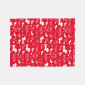 Dackel Dackel I Liebe Sie hören Blumenkohl Fleecedecke (Vorderseite (Horizontal))