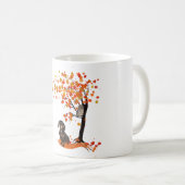 Dackel Dackel im Herbst und Herbst Kaffeetasse (VorderseiteRechts)