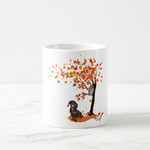 Dackel Dackel im Herbst und Herbst Kaffeetasse