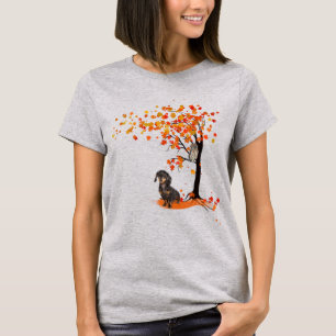 Dackel Dackel im Herbst und Herbst T-Shirt
