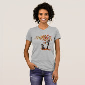 Dackel Dackel im Herbst und Herbst T-Shirt (Vorne ganz)