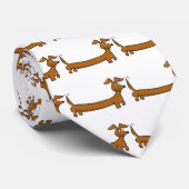 Dackel-Dackel Krawatte (Gerollt)