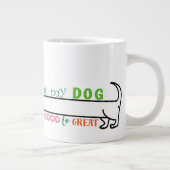 Dackel Dackel Liebe Einfaches Zitat Jumbo-Tasse (Rechts)