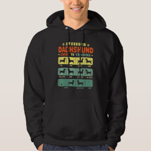 Dackel Dackel Mama Vater Stubborn Vintag Tricks Hoodie