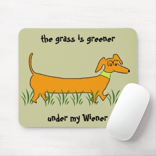 Dackel-Dackel Mousepad (Mit Mouse)