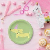 Dackel Dackel Party Pappteller (Party)