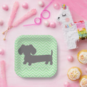 Dackel Dackel Party Pappteller (Party)