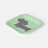 Dackel Dackel Party Pappteller (Gewinkelt)