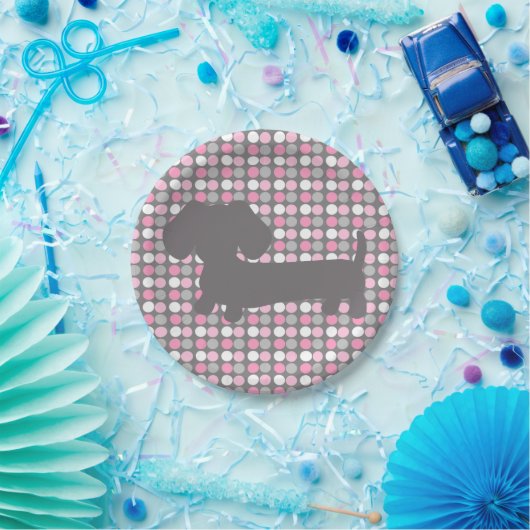 Dackel Dackel Party Pappteller (Party)