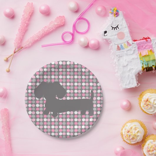 Dackel Dackel Party Pappteller (Party)