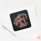 DACKEL - DACKEL QUADRATISCHER AUFKLEBER (Umschlag)