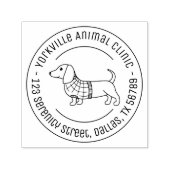 Dackel Dackel Tierärztliche Rundrede Permastempel (Design)