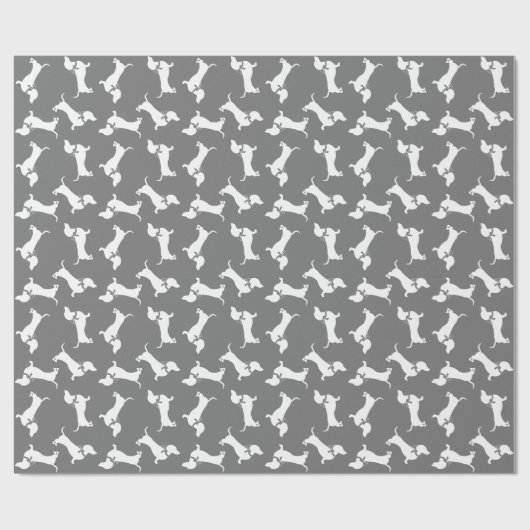Dackel Dackel Welpenpackpapier Geschenkpapier (Flach)