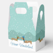 Dackel Dackel Wunderland Weihnachten Geschenkboxen Geschenkschachtel (Geöffnet)