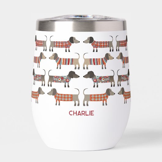 Dackel Dackel Wurst Hund Personalisiert (Vorderseite)