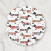 Dackel Dackel Wurst Hund Personalisiert Geschenkanhänger (Rückseite)