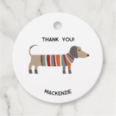 Dackel Dackel Wurst Hund Personalisiert Geschenkanhänger (Vorderseite)