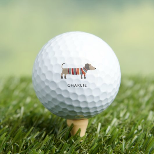Dackel Dackel Wurst Hund Personalisiert Golfball (Insitu T-Shirt)