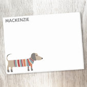 Dackel Dackel Wurst Hund Personalisiert Post-it Klebezettel