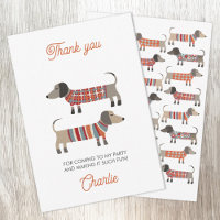 Dackel Dackel Wurst Hund Personalisiertes Party