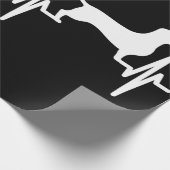 Dackel Dackel Würstchen Herzschlag Hund Mama Vater Geschenkpapier (Ecke)