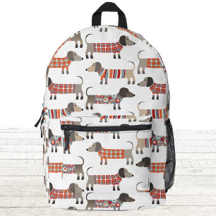 Dackel Dackel Wursthund Bedruckter Rucksack