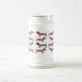 Dackel Dackel Wursthund Bierglas (Mittel)
