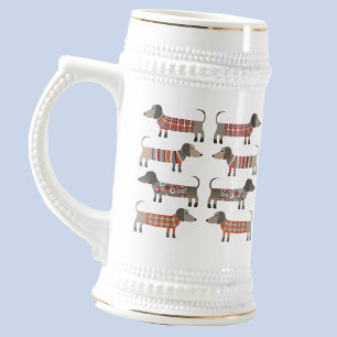 Dackel Dackel Wursthund Bierglas