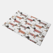 Dackel Dackel Wursthund Fußmatte (Schrägansicht)