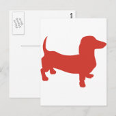 Dackel - Dacshund Postkarte (Vorne/Hinten)