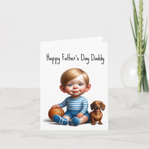 Dackel Daddy Vatertag Card Karte