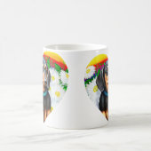 Dackel Daisy Patch B&T Kaffeetasse (Mittel)